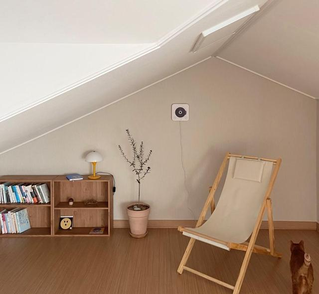 105㎡上下两层,独享25㎡阁楼+15㎡露台,看电影烧烤,太享受了!