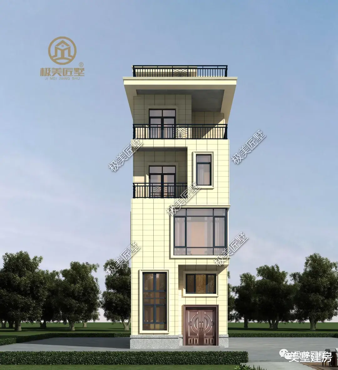 5.5×10米,小宅急地怎么建好房,这个就可以参考!