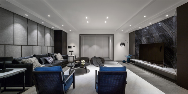 三居室如何玩转现代风,这个112平给你的参考