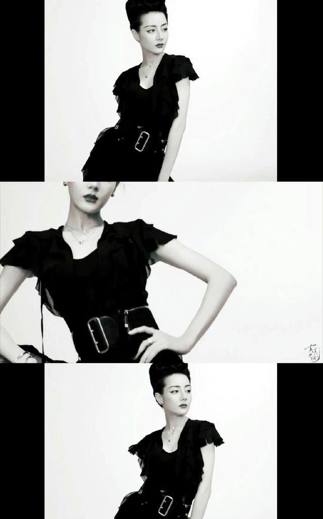 迪丽热巴|迪丽热巴化身复古摩登女郎很撩人！曼妙身材美得让人窒息