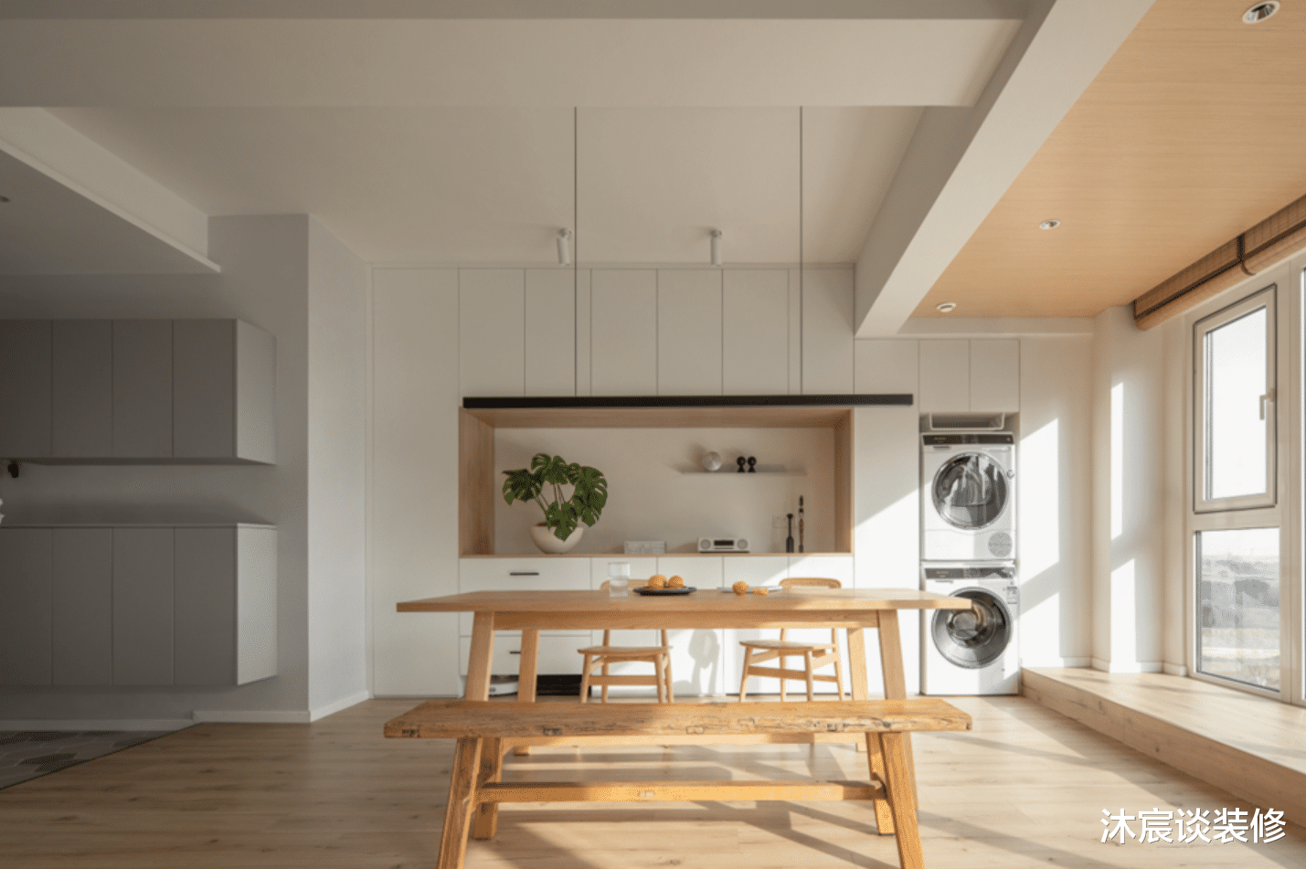 看完她家,就知道为什么这么多人喜欢横厅,还要装修成极简日式