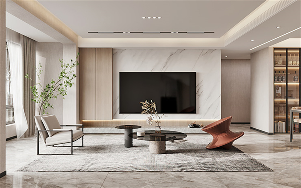 现代轻奢式暖色调,为家庭注入温暖