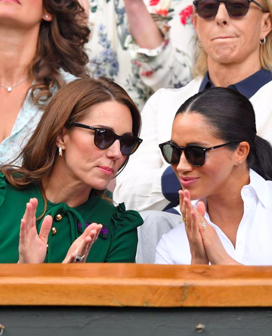 尊龙|王室妯娌三姐妹温网网球赛同台，梅根惨被凯特姐妹夹攻衣品惨败