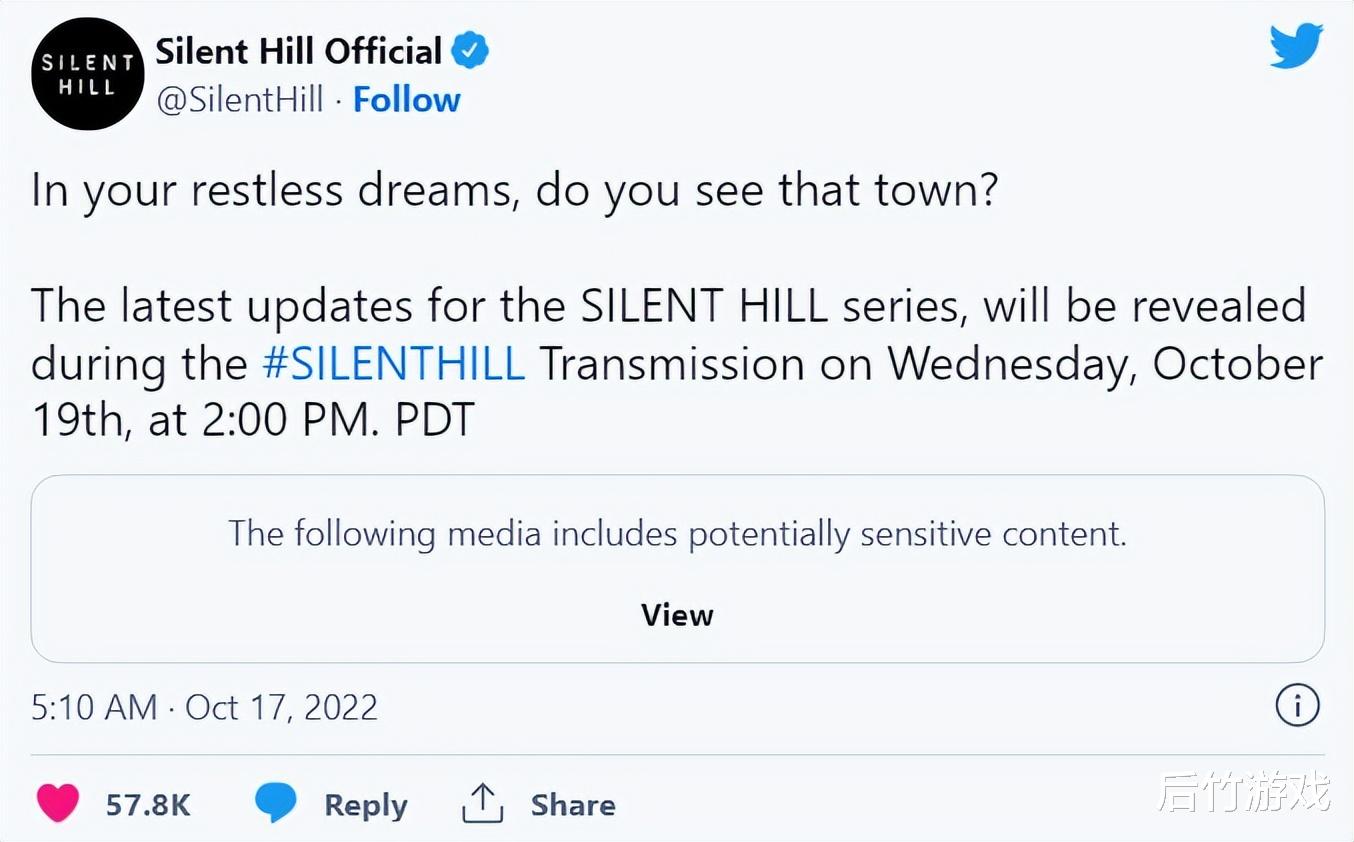 寂静岭|官推发预告,《寂静岭》系列回归将在10月19日见分晓
