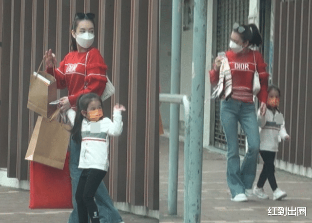 方媛|34岁方媛亲自带女儿回学校，和老师打招呼显亲切，郭富城罕见陪妻子