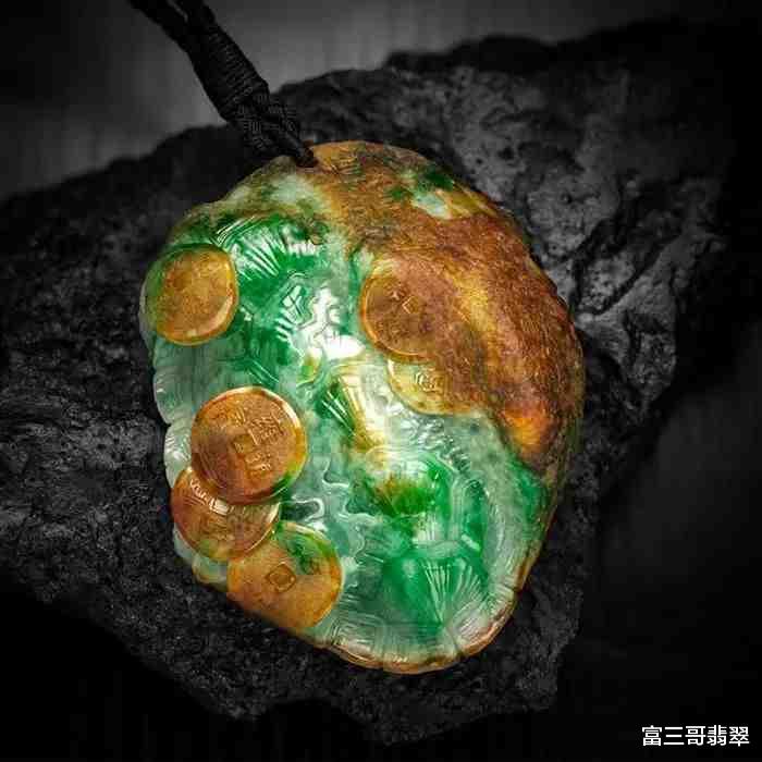 五帝钱|玉赏 ▏加龙翡翠玉雕艺术——《五帝钱》