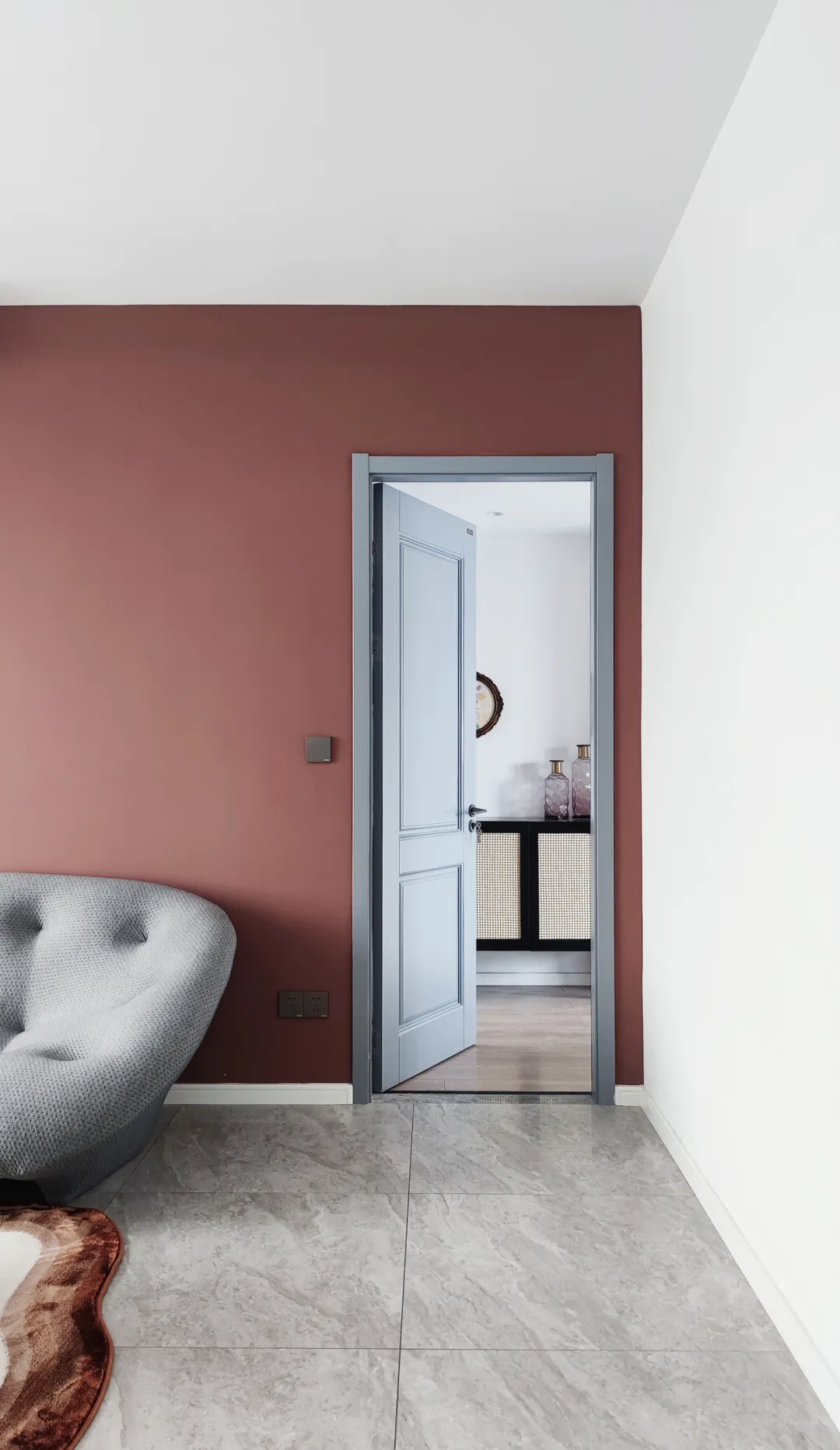 160㎡轻美式，自带氛围感的灰蓝色，营造浪漫的顶楼跃式！