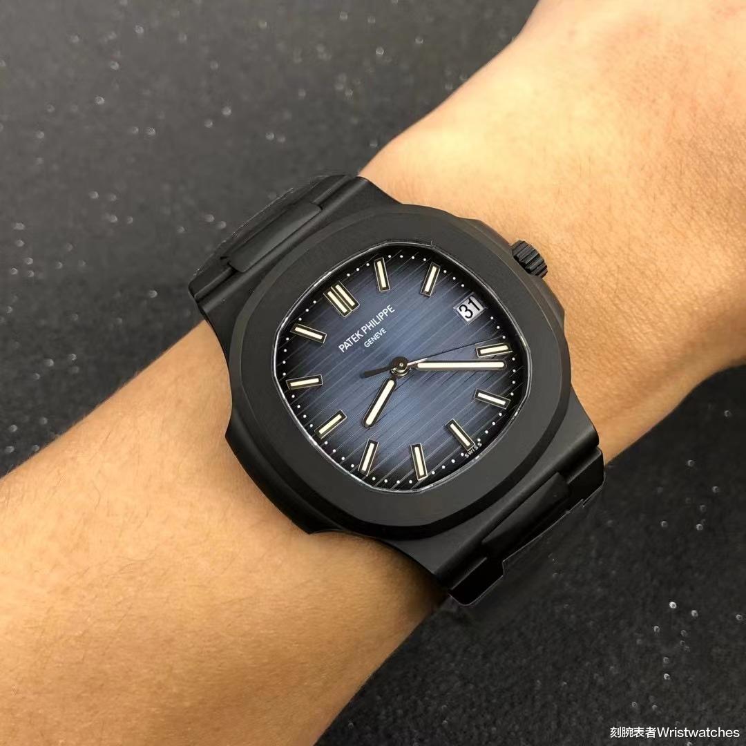 鹦鹉螺 PPF厂百达翡丽鹦鹉螺V4版「碳涂层黑金刚」做工评测！