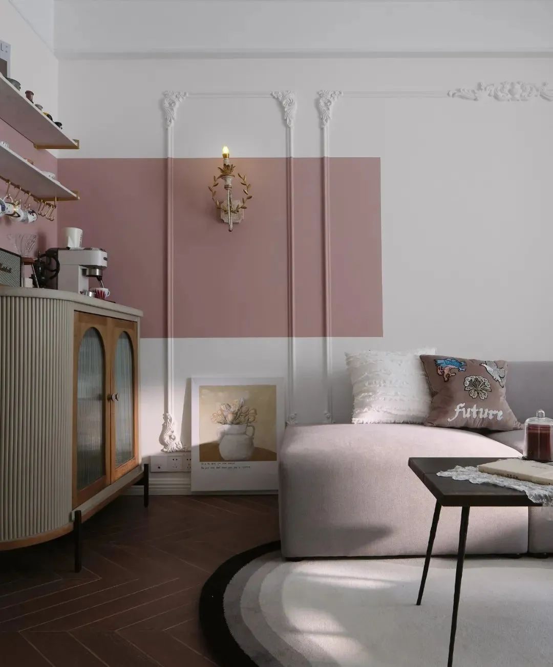 90㎡现代欧式风,复古轻奢的典雅太撩了,朋友看了直说羡慕!