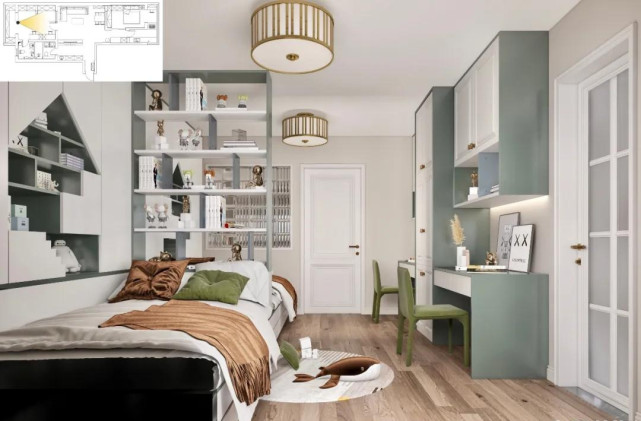 两居室改造秘籍来了!113㎡全屋打造简美轻奢风,效果太精致了