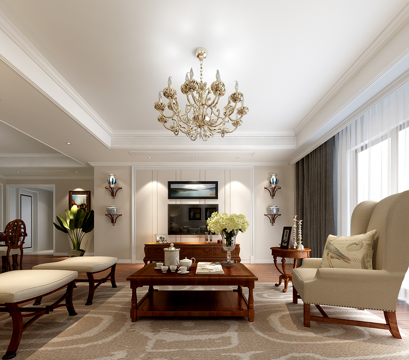 92平现代风二居室，在白色加入浅木色，简约却不简单