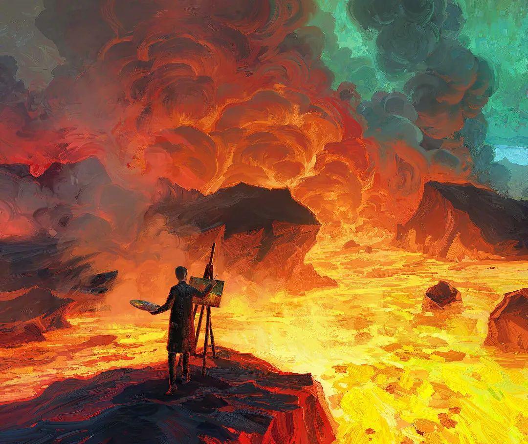 奇幻瑰丽的场景，和插画师阿尔乔姆来一场梦幻之旅
