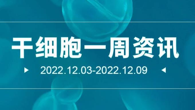 干细胞一周资讯（12.03-12.09）