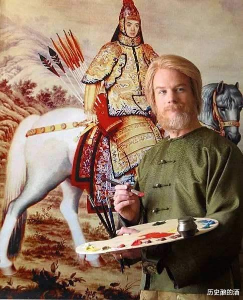 乾隆|乾隆的“真容”被国外一画家偷偷画了下来，网友：和一位明星好像