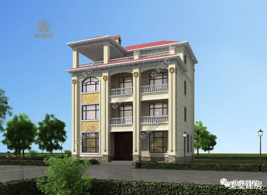 农村还是建四层最好看,这栋就不错,还不赶紧看看