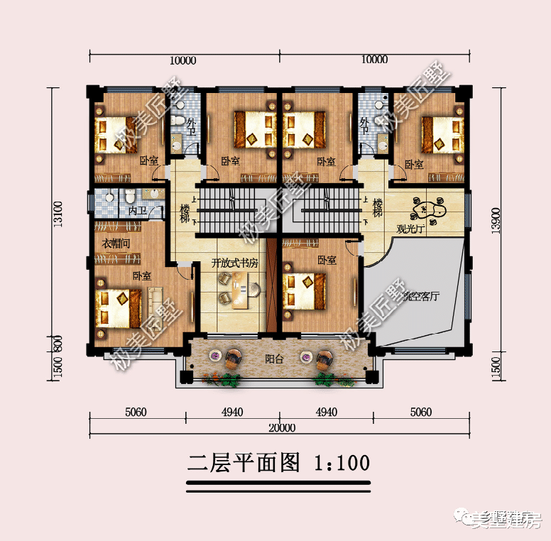 大气对称的简欧式双拼,村里建一栋,生活没烦恼