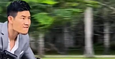 谢孟伟|嘎子谢孟伟晒拍摄花絮，穿西服上演警匪大战，被嘲身形畏缩像小偷