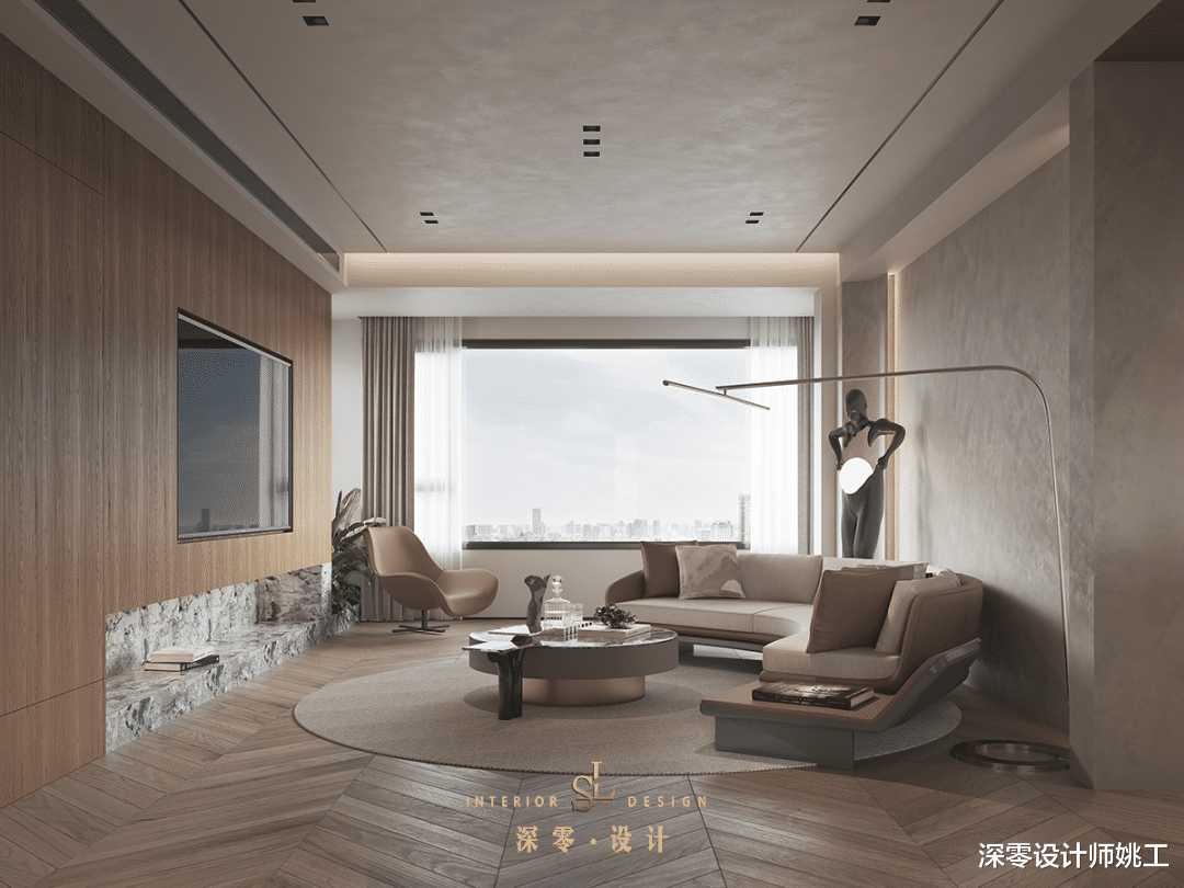 这才是大平层该有的气派,180㎡木饰面贯穿全屋,享受温馨梦幻空间