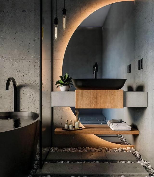 装悬空洗漱台,下方空间也极致利用,盘点5种使用方法,拿去参考