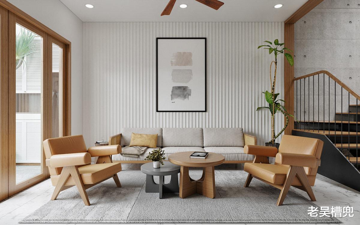 白色与原木色的别墅设计,真的人见人爱!