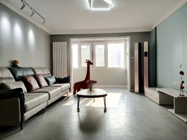 140平现代简约风三室装修,全屋用莫兰迪色系太温馨了