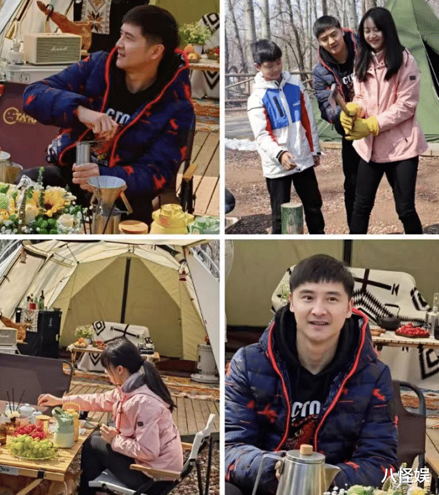 田亮|田亮夫妇带儿女露营,森碟和弟弟劈柴生火,干起活来一点不矫情?
