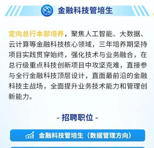 招聘|交通银行招聘管培生，总部岗位起薪1.2万，硕士以上学历免笔试