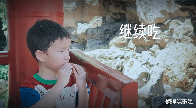 孙莉|孙莉罕见晒三胎儿子正脸，5岁弟弟和爸爸黄磊长超像，单眼皮抢镜