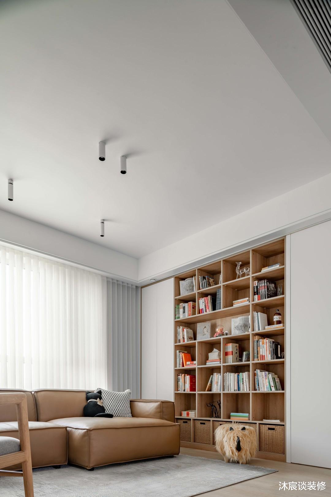 二次装修,她更清楚需要什么,选择清简日式+弱化客厅,太实用了