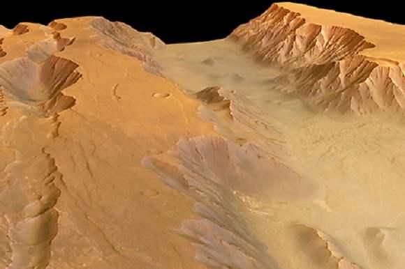 火星表面的最大“疤痕”,像不像巨大生物咬后留下的一道伤口?