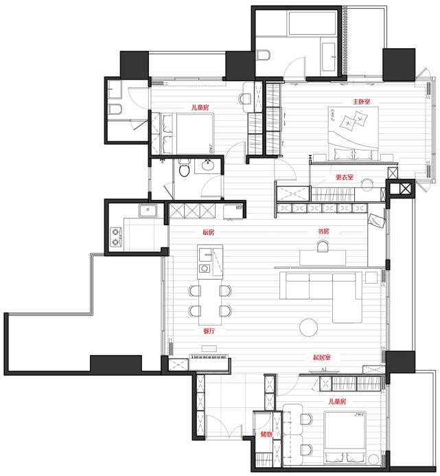 参观了深圳150㎡的房，才明白什么叫高雅，全屋没有一丝俗气，爱了爱了