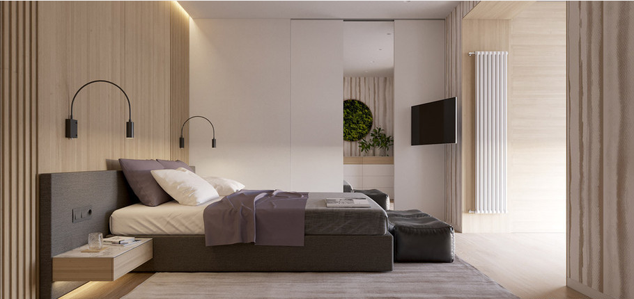 126㎡简约新房,朋友说像设计图,开放式厨房还有超大落地窗