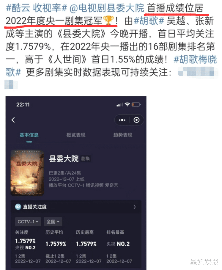 胡歌|胡歌时隔五年再播新剧！首播收视口碑双收，主演配角全是熟面孔