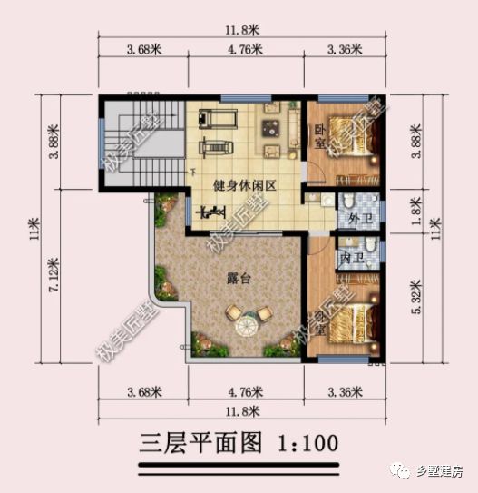 万科|这款L型别墅，占地11.8X11米，清秀风雅最适合东方人的审美