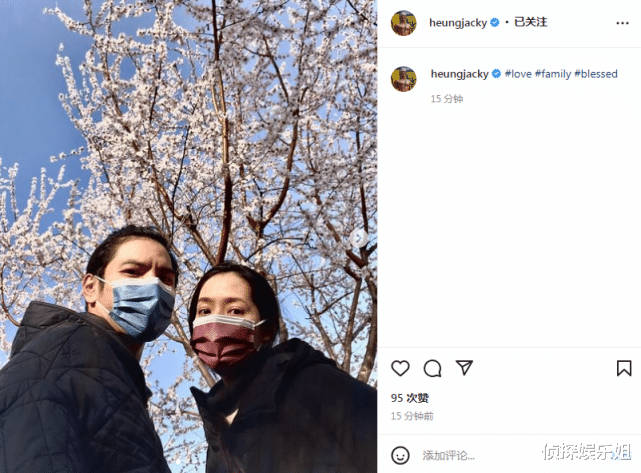 郭碧婷|向佐晒夫妻合照，郭碧婷被猜怀二胎后只露上半身，素颜略显憔悴