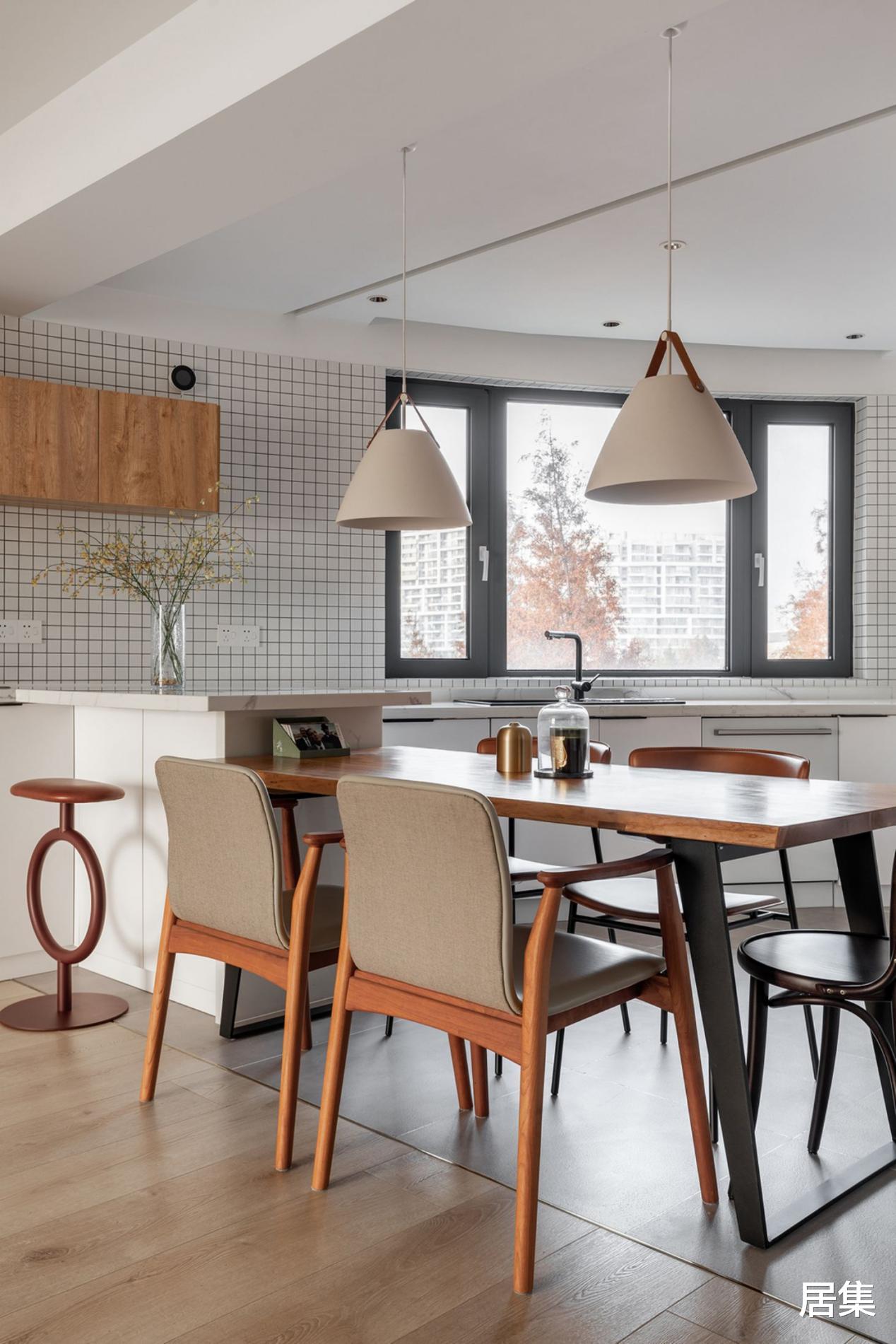 卧室|上海110㎡奇葩户型大变身,打造极简扇形餐厅和温柔北欧风卧室