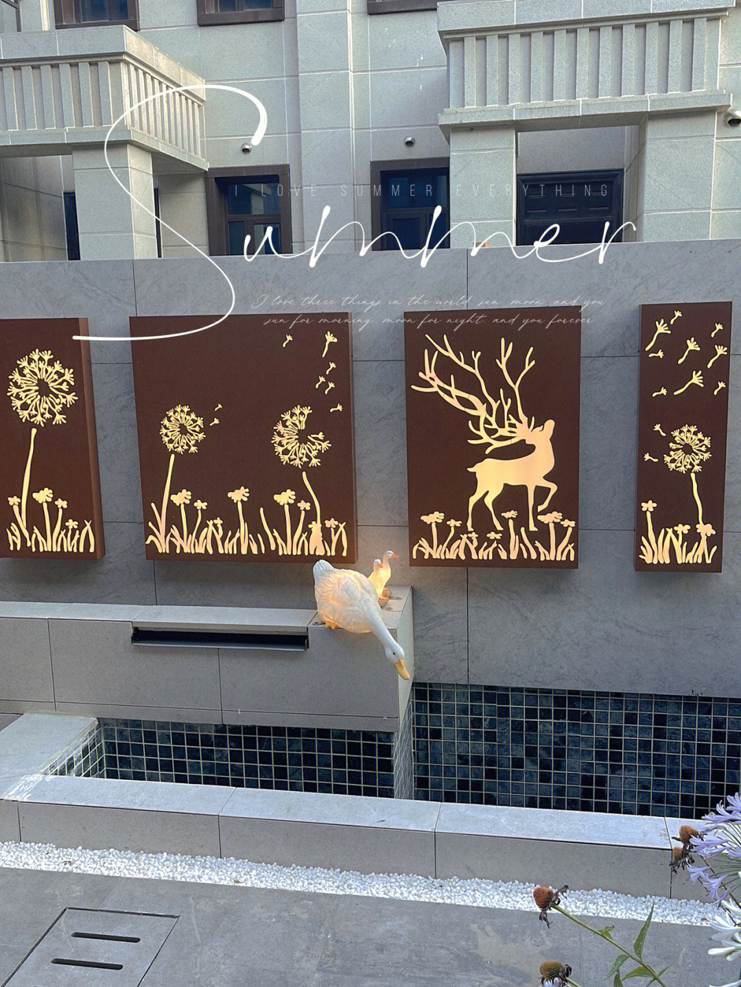 花6万块，打造40㎡一楼小院，鱼池 悬浮卡座 休闲平台一个都不少