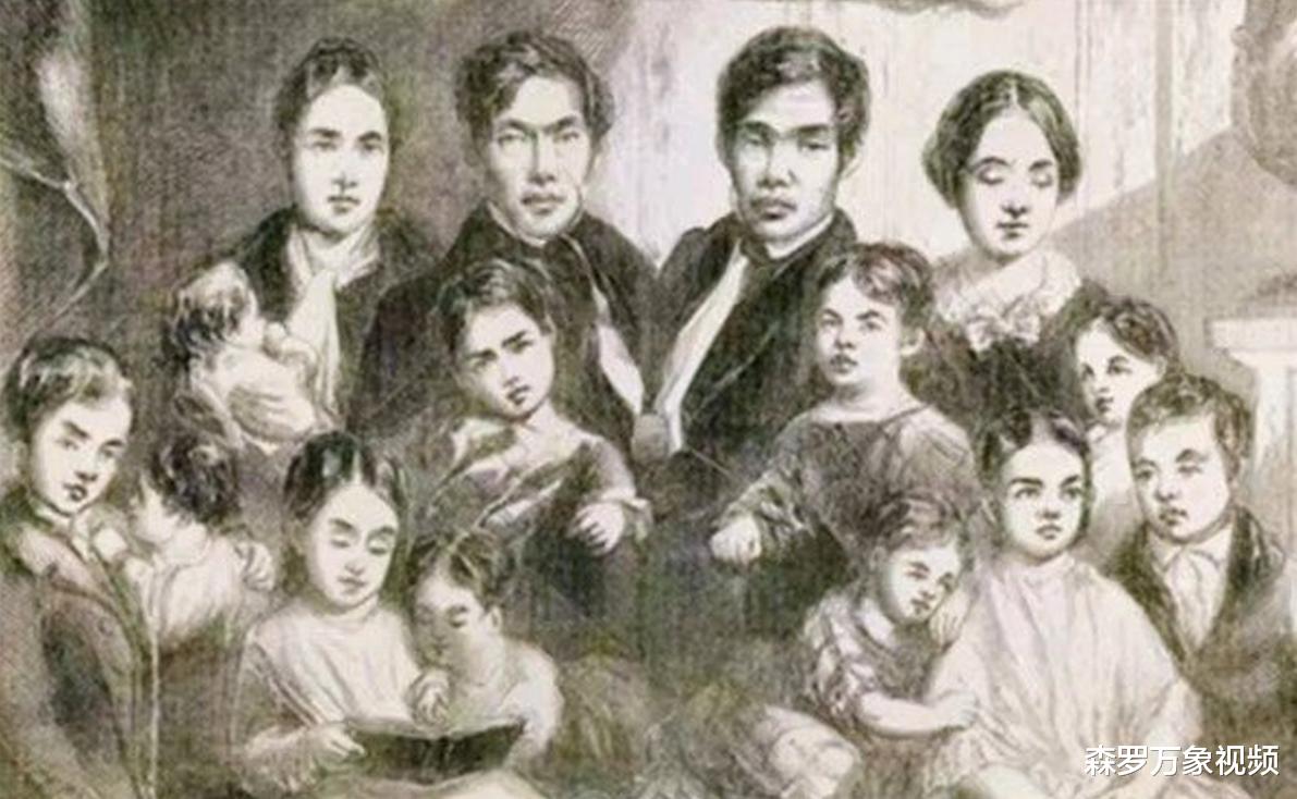 泰国连体人兄弟娶回亲姐妹花,生育了22个孩子,网友:算重婚吗?
