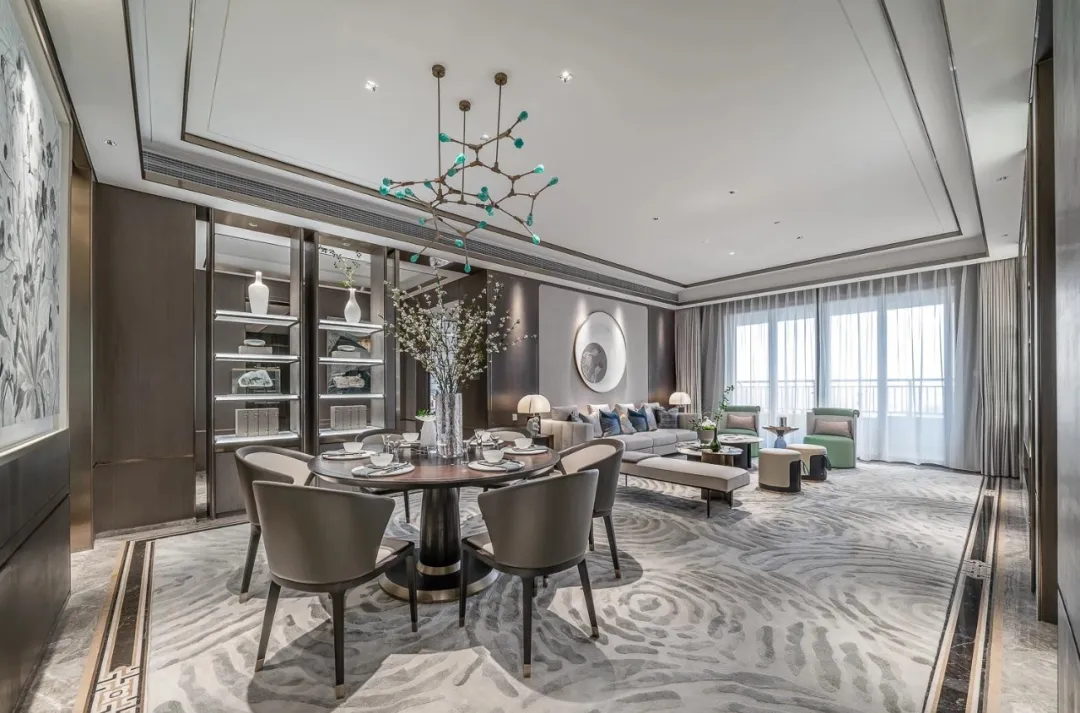 【鲁班装饰】雍和府120㎡现代简约风格,不失华方为简。