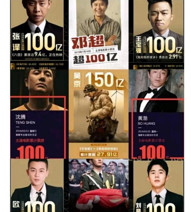 韩东君|别再吹了！这7位百亿票房先生，表面上成绩惊人，实际有的挂零蛋