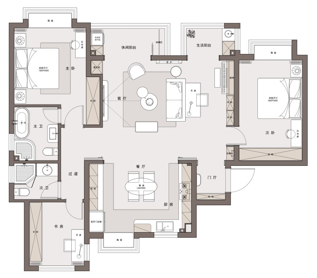 143㎡轻奢法式风,时尚摩登,优雅有质感,看完好想住进去!