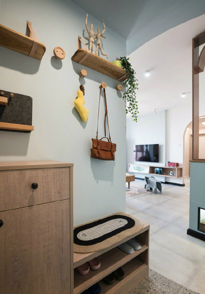 68平米的小两居,简欧混搭效果温馨精致,入门就能被迷住了