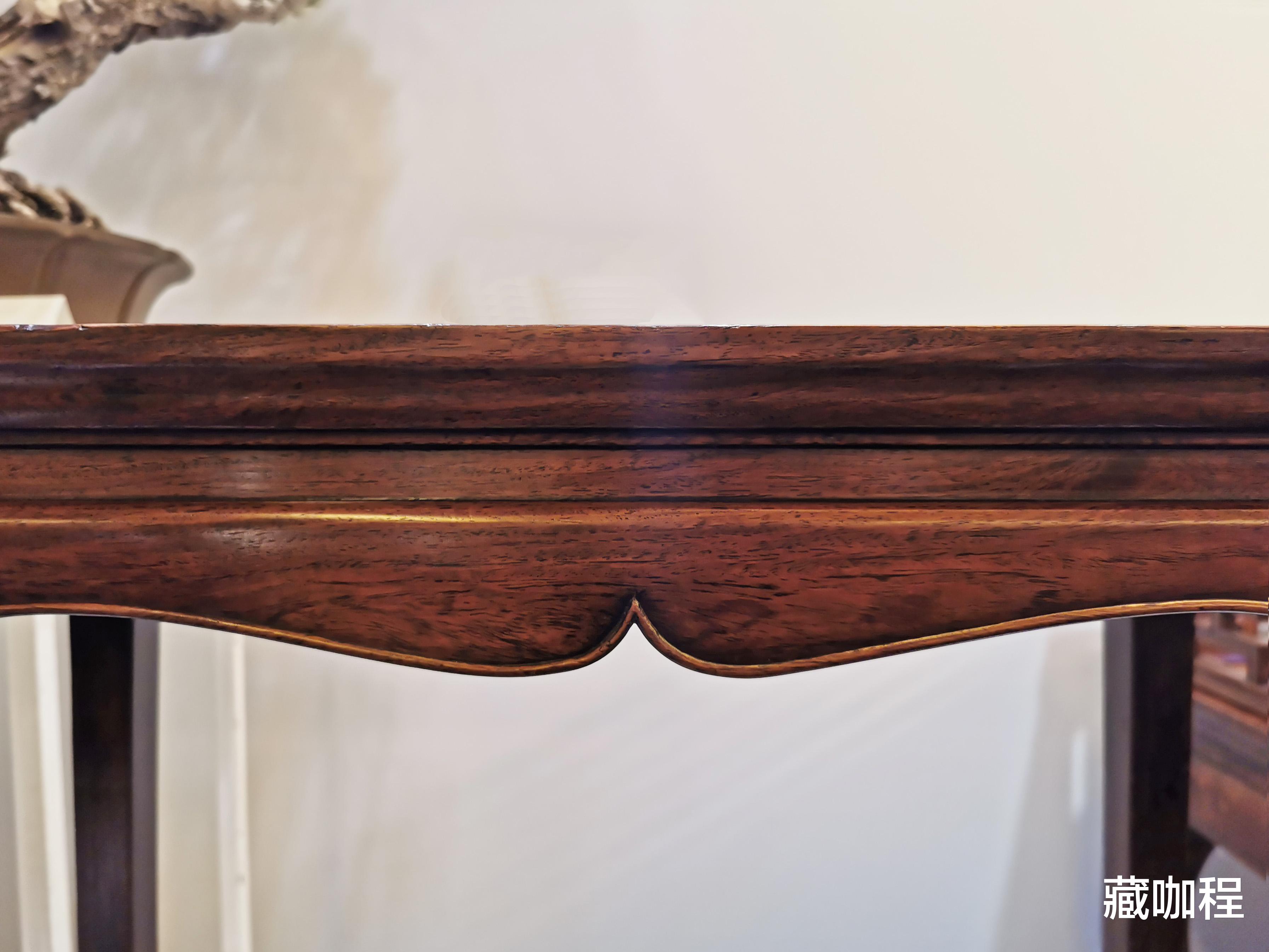 |高挑稳重、动静皆宜,明黄花梨香几四腿八挓