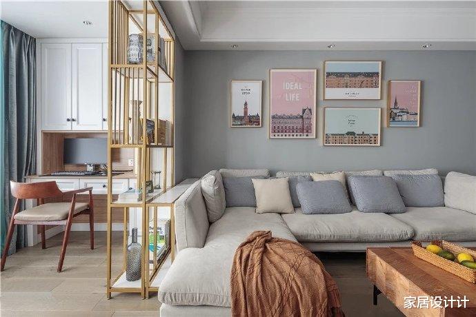 精致轻奢感超强的北欧风设计完工，亲朋好友入户就直夸好看极了