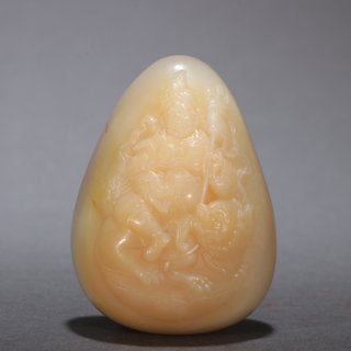 |回流-和田玉财神挂件