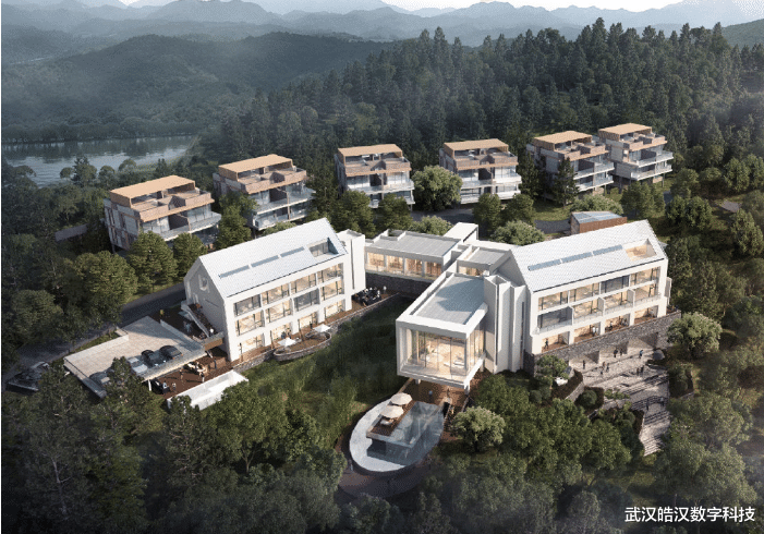 「亮眼设计」安吉五峰山运动村松月半岛酒店效果图