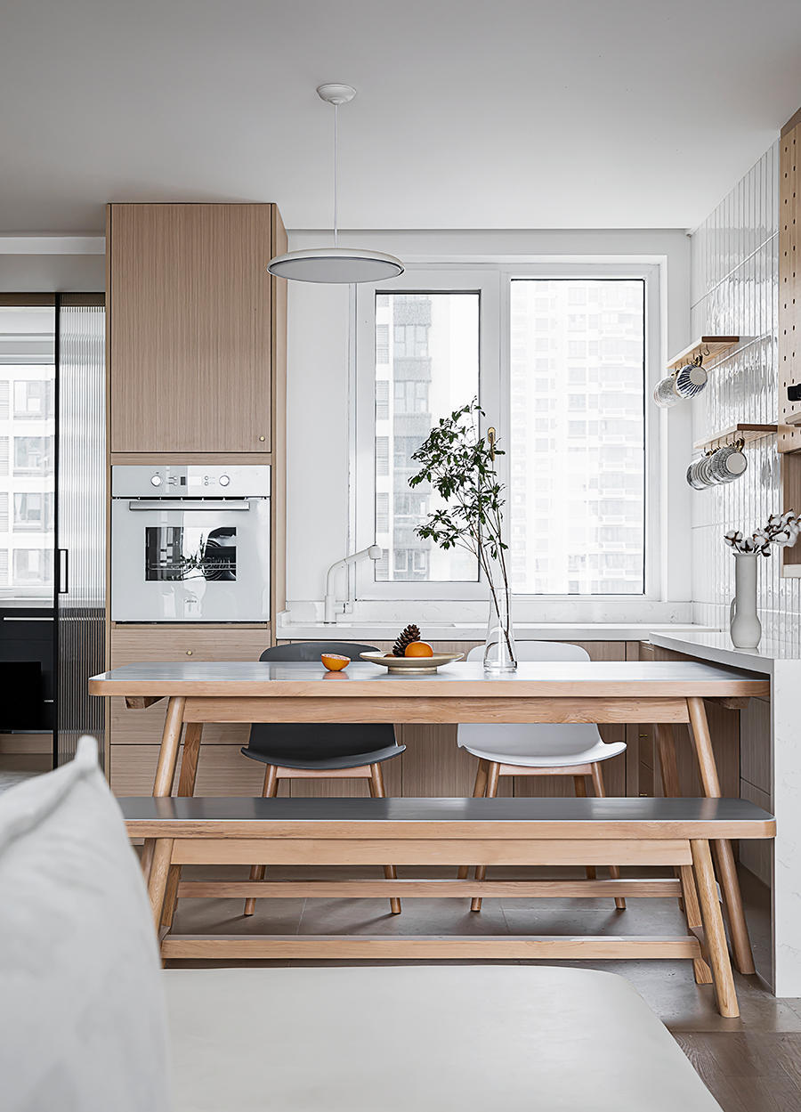 菡萏怡景装饰 | 木与白的交织,是理想与生活的共度!!