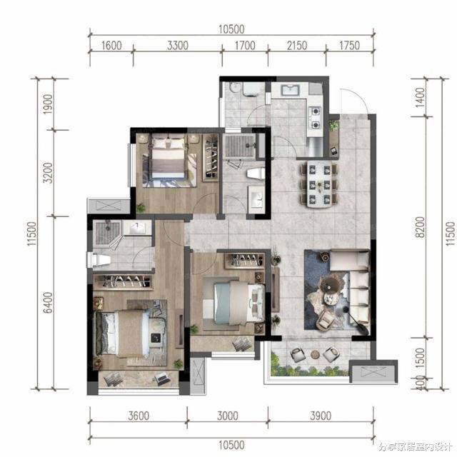 看他家刚完工的新房,还没布置软装就很漂亮,电视墙设计很得分!