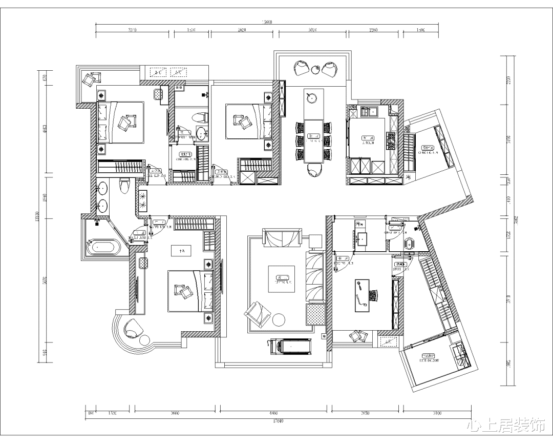 180㎡大平层设计, 一进门就被迷住了!