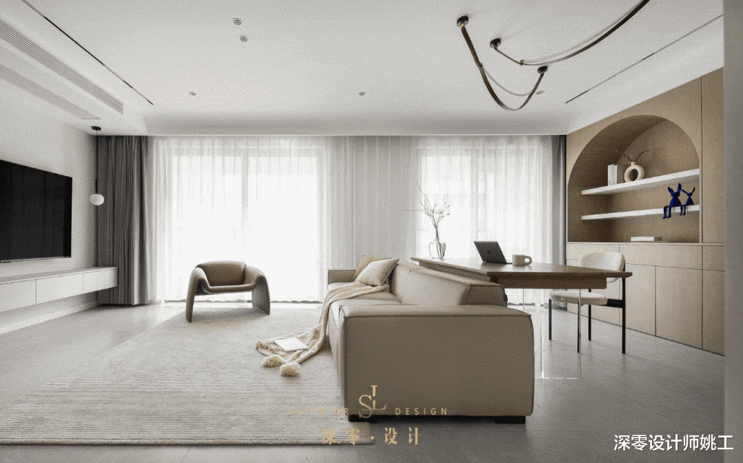 三世同堂125㎡新房,原木和高级灰相搭,清雅又自然,怎么也看不腻